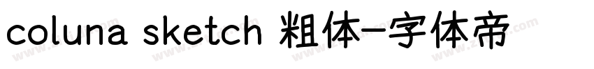 coluna sketch 粗体字体转换